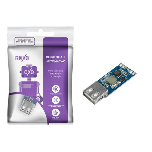 Módulo Power DC-DC 3A 12V + Usb 5V - RoXo