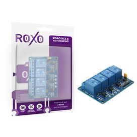 Módulo Relé 4 Canais Vias 5v - RoXo