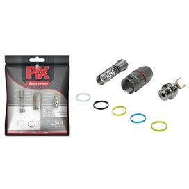 Plug Jack Rca Fêmea Blindado 18k Profissional Alta Qualidade
