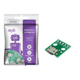 5x Módulo Conector Micro Usb Fêmea Dip Protoboard - RoXo