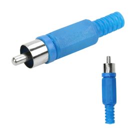 25x Plug Rca Macho Ponta Níquel - PIX