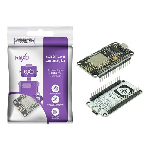 Módulo NODEMCU V3 Wifi EPS8266 Micro USB CP2102 - RoXo