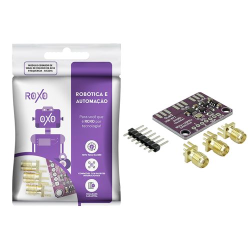 Módulo Gerador de Sinal de Relógio Alta Frequência SI5351A - RoXo