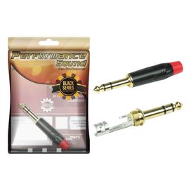 Plug P10 Estéreo Premium Profissional Black Series - PIX