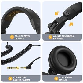 Fone De Ouvido Headphone Estúdio Drivers Maono Au-mh501