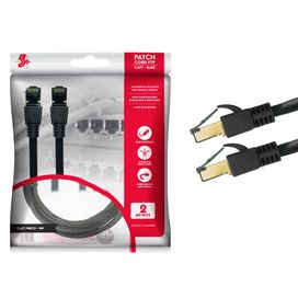 Cabo de Rede Blindado Rj45 Cat7 600mhz 10gbps - 5+