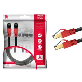 Cabo de Rede Blindado Rj45 Cat7 600mhz 10gbps - 5+