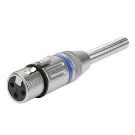 10x Plug Cannon Fêmea Azul Com Mola Profissional - PIX