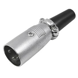 10x Plug Cannon Macho Com Trava Série Metal - PIX