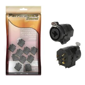 10x Plug Xlr/p10 Combo Cannon Painel Fêmea - PIX