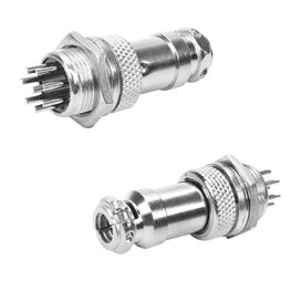 5x Conjunto Plug Conector Mike Kit Macho e Fêmea 8 Pinos - ChipSCE