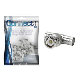 10x Divisor Adaptador Bnc Tipo T 1 Macho X 2 Fêmea - Connect Pro