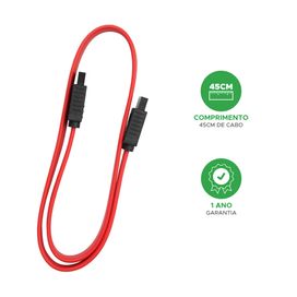 Cabo Sata Hd Ssd | 35cm | Sata 3 6gb/s  5+ alta qualidade
