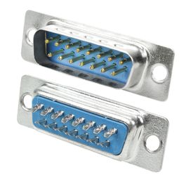 10x Conector Db15 Macho Para Solda Fio Serial - 5+