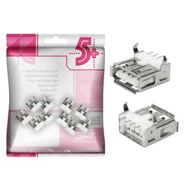 10x Conector Usb Tipo A Fêmea 180 Graus Para Placa Yh-usb01c