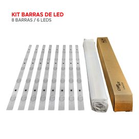 Kit 8 Barras De Led Compatível Toshiba Dl4061(a)f Dl4061 - ChipSCE