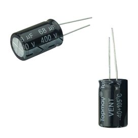 10x Capacitor Eletrolítico 68uf x 400v 105º Kit c/ 10 Peças