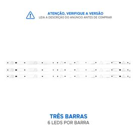 Kit 3 Barras De Led Compatível Philips 39pfg4109 39pfg4109/78 - ChipSCE
