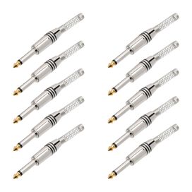 10x Plug P10 Mono Profissional Série Gold Pro - PIX