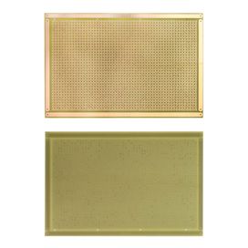 3X Placa Fenolite 10x15 Furada Pd5 Ilha kit c/ 3 placas