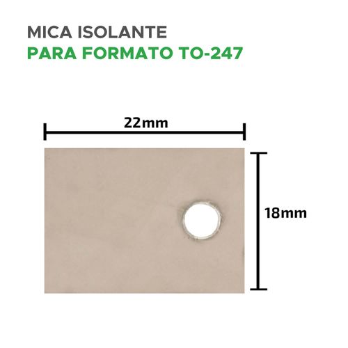 50x Mica Isoladora To247 -To-247 (Oferta Kit com 50 peças)
