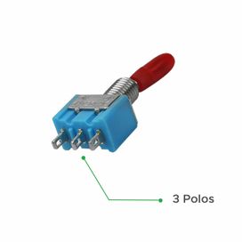 10x Chave Alavanca 3 Polos On/Off Mts-102 - ChipSCE