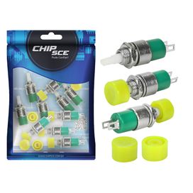 10x Chave Push Button 2 Terminais N/A S/trava Ds-323 - ChipSCE