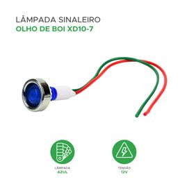 10x Lâmpada Sinaleiro Olho de Boi Xd10-7/12v - ChipSCE