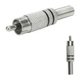 10x Plug Rca Macho Linha Profissional 4mm Original Pix