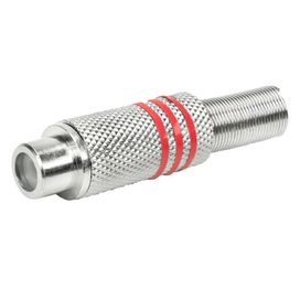 10x Plug Rca Fêmea Linha Profissional 6mm - PIX