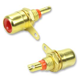 10x Jack Fêmea Rca Banhado Ouro - PIX