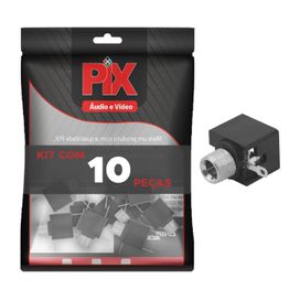 10x Jack J2 Mono P2 Fêmea Para Painel - PIX
