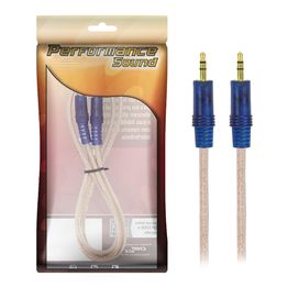 Cabo Auxiliar P2 X P2 3.5mm Banhado Ouro - Performance Sound