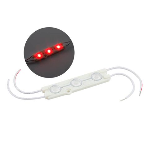 Módulo Com 3 Leds Alto Brilho 12v Ip20 5050 78x15x8 - Green