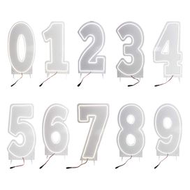 Número Led Luminoso Neon 50cm - Branco Frio