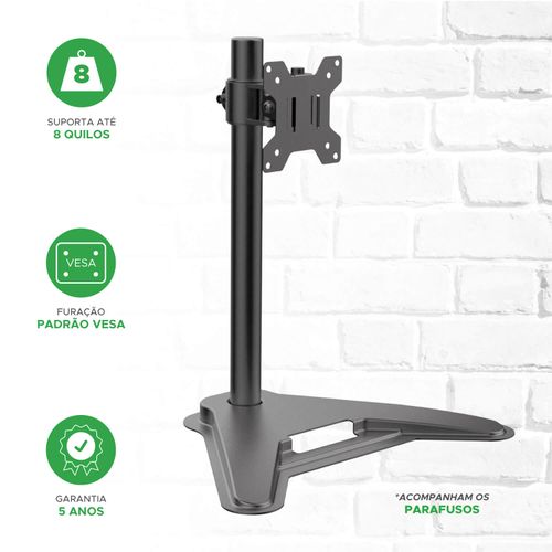 Suporte de Mesa Ajustável Para Tv e Monitor de 13" a 32" - PIX