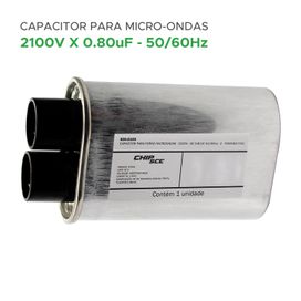 Capacitor Alta Tensão Para Forno Micro-ondas 0,80uf 2100v - ChipSCE