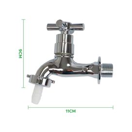 Torneira Luxo P/ Tanque Jardim Garagem Quintal Abs Cromado