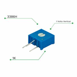 10x Trimpot 3386h 1K 1 Volta Vertical - ChipSCE