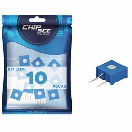 10x Trimpot 3386h 50K 1 Volta Vertical - ChipSCE