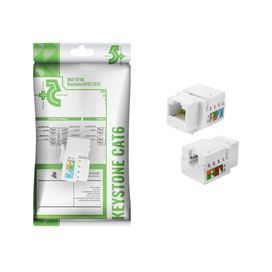 10x Keystone Fêmea Rj45 Cat6 - Alta Qualidade - Original 5+
