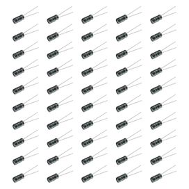 50x Capacitor Eletrolítico 10uf x 16v 105º - Kit c/50 Peças