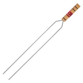 Espeto Churrasco Gaúcho Duplo 85cm Aço Cromado - Grilazer