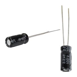 50x Capacitor Eletrolítico 2,2uf x 100v 105graus
