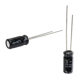 50x Capacitor Eletrolítico 2,2uf x 63v 105 Graus - ChipSCE