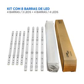 Kit 8 Barras De Led Compatível Philips 47pfg4109 47pfg4109/78 V2 E V4 - ChipSCE