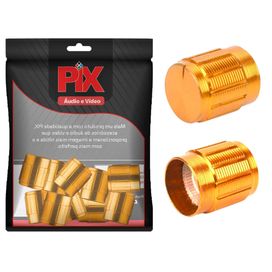 10x Knob Redondo Metálico -Confira Medidas nas Fotos Dourado