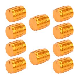 10x Knob Redondo Metálico -Confira Medidas nas Fotos Dourado