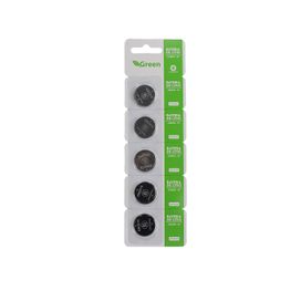 5x Bateria Moeda Cr2016 3v Lítio - Green