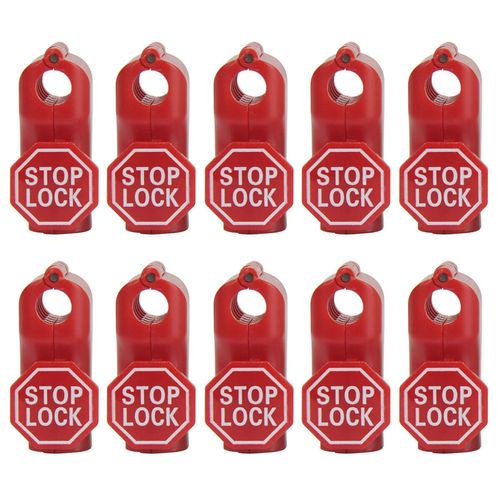 10x Trava Antifurto 5mm Para Ganchos Loja + 1x Chave